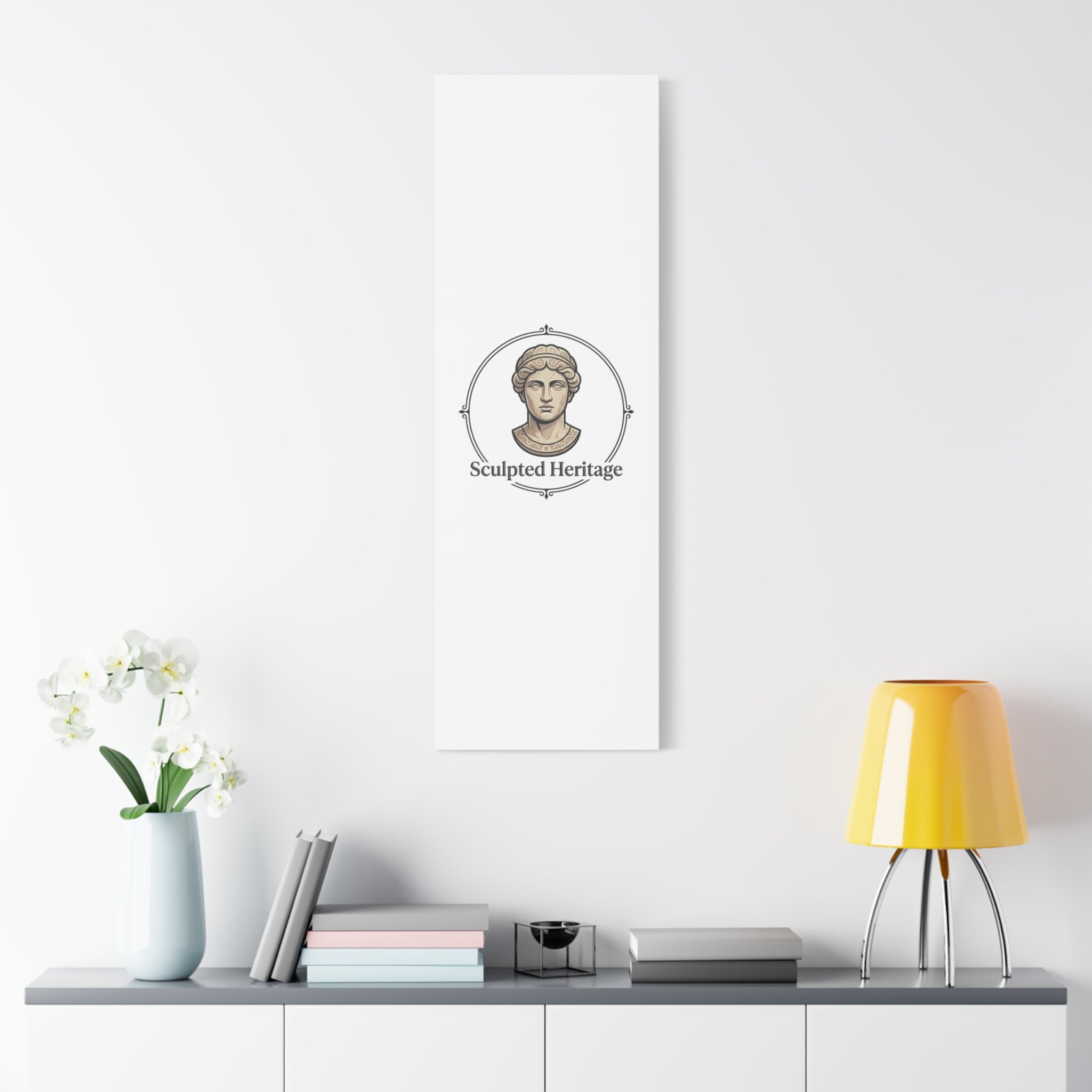 Sculpted Heritage Matte Canvas Print — Classical Bust Wall Art - Sculpted Heritage