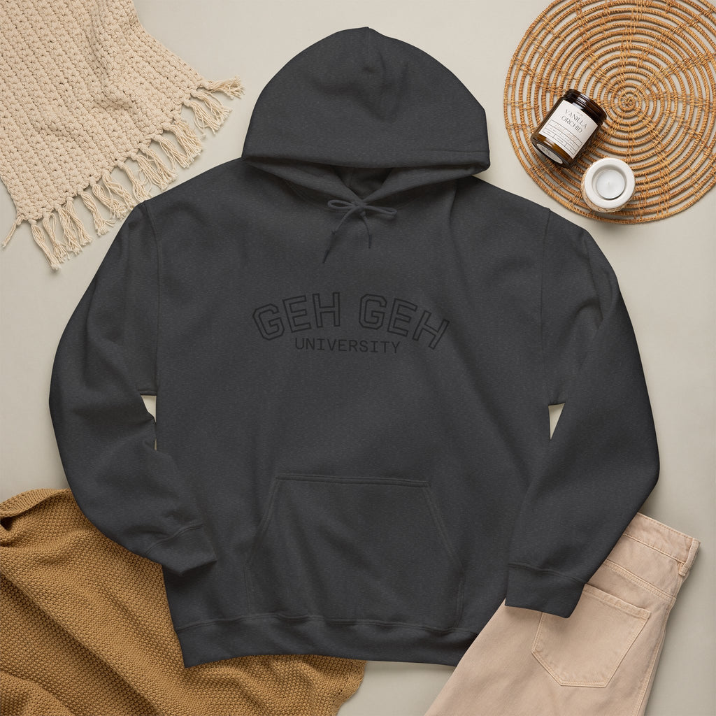 GHE-GHE University Hoodie — Minimal Collegiate Pullover - Sculpted Heritage