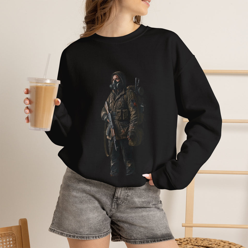 Post-ApocalypticSculpted Heritage Sweatshirt — Ranger Figure Graphic - Sculpted Heritage