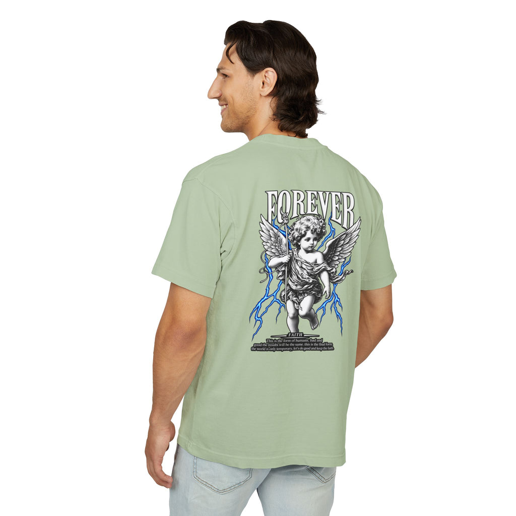 Sculpted Heritage — "FOREVER" Retro Cherub Streetwear T‑Shirt - Sculpted Heritage