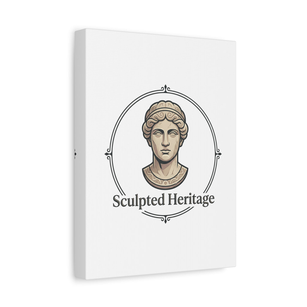 Sculpted Heritage Matte Canvas Print — Classical Bust Wall Art - Sculpted Heritage
