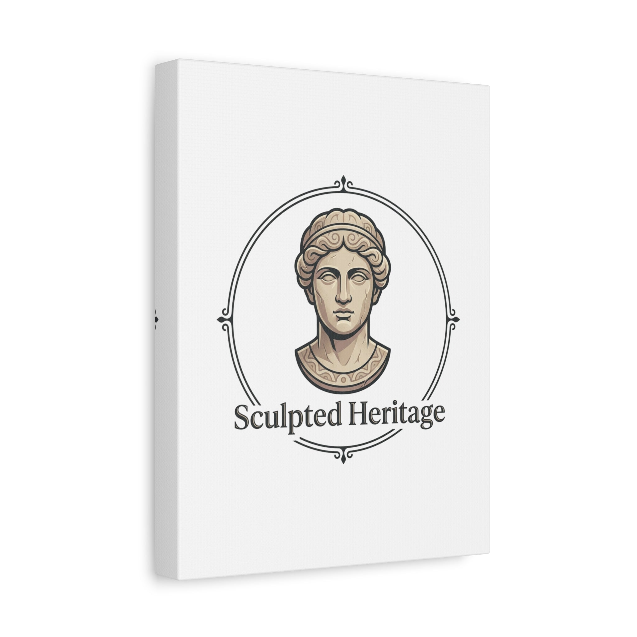 Sculpted Heritage Matte Canvas Print — Classical Bust Wall Art - Sculpted Heritage