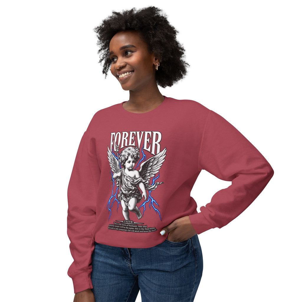 Sculpted Heritage Sweatshirt — Vintage Cherub Graphic - Sculpted Heritage