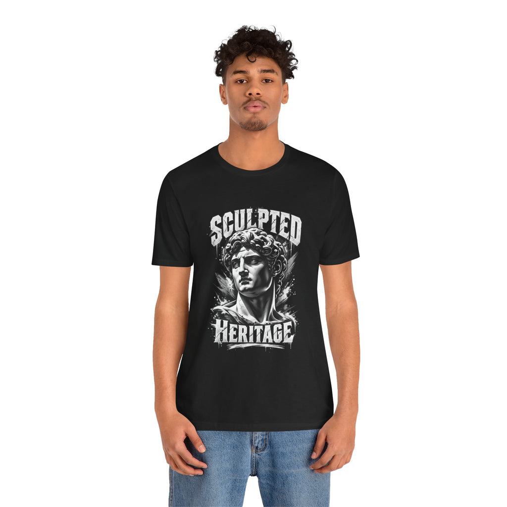 Sculpted Heritage Tee — David Statue Vintage Art Graphic Shirt
