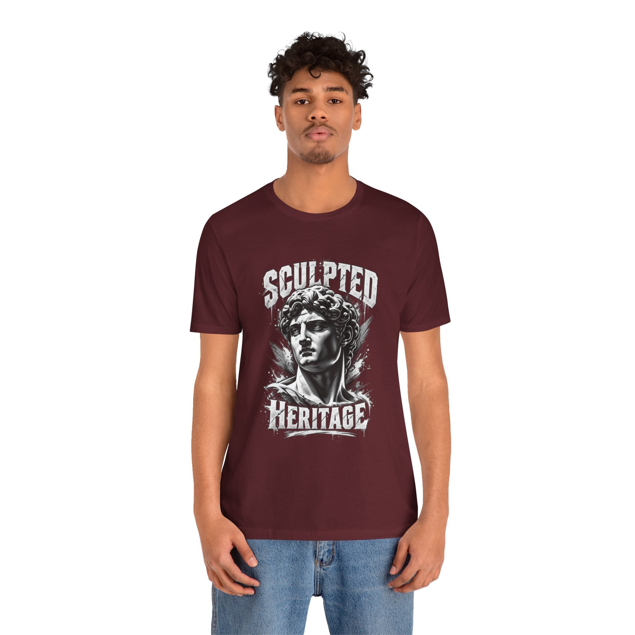Sculpted Heritage Tee — David Statue Vintage Art Graphic Shirt
