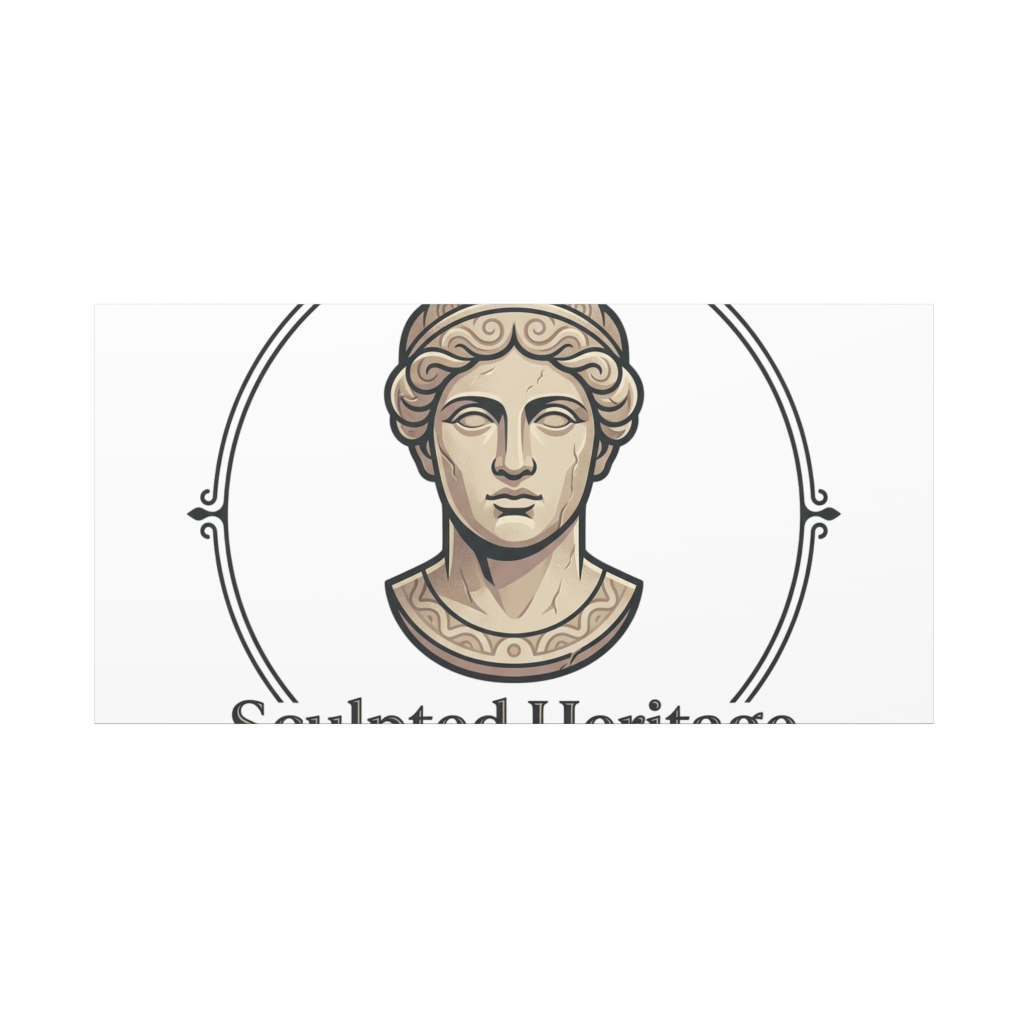 Sculpted Heritage Matte Canvas Print — Classical Bust Wall Art - Sculpted Heritage