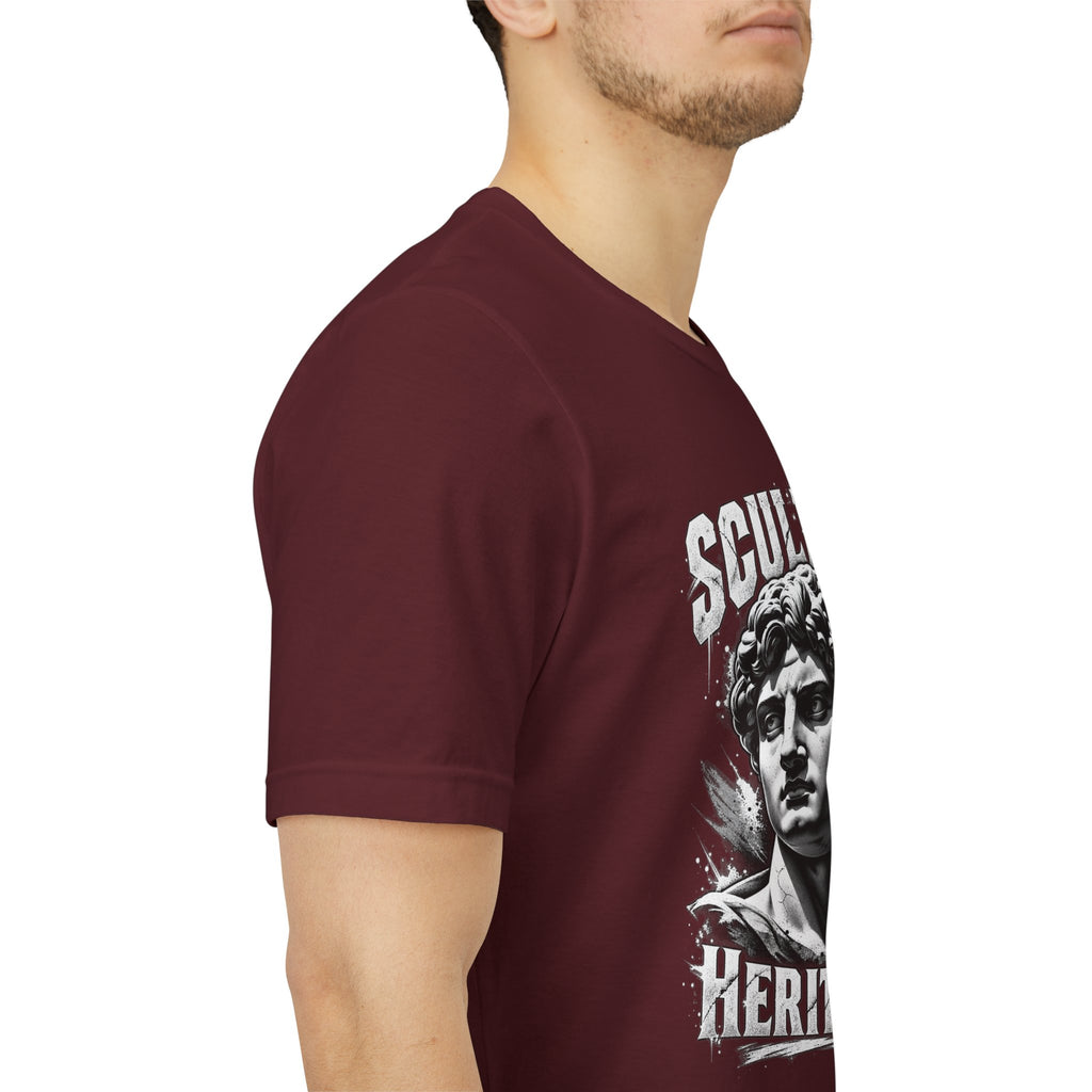 Sculpted Heritage Tee — David Statue Vintage Art Graphic Shirt