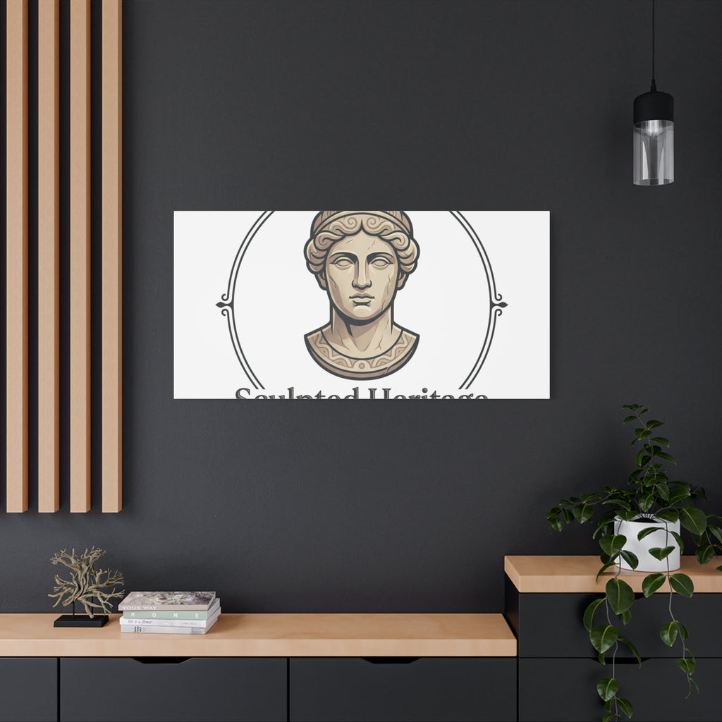 Sculpted Heritage Matte Canvas Print — Classical Bust Wall Art - Sculpted Heritage