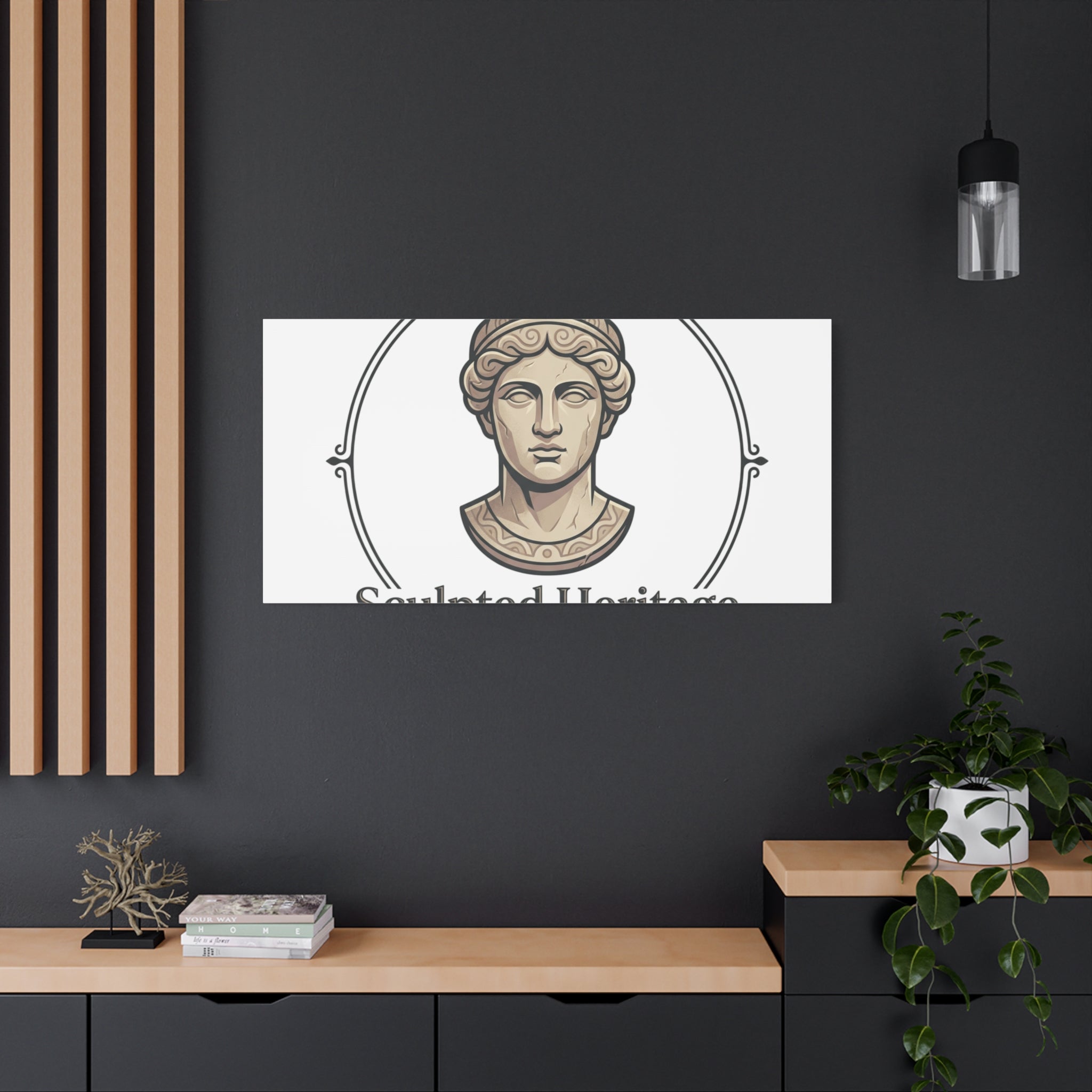 Sculpted Heritage Matte Canvas Print — Classical Bust Wall Art - Sculpted Heritage