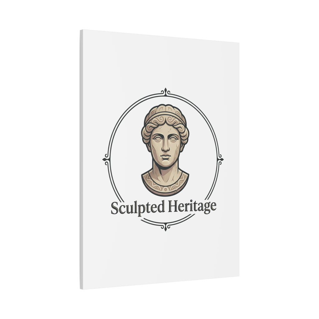Sculpted Heritage Matte Canvas Print — Classical Bust Wall Art - Sculpted Heritage