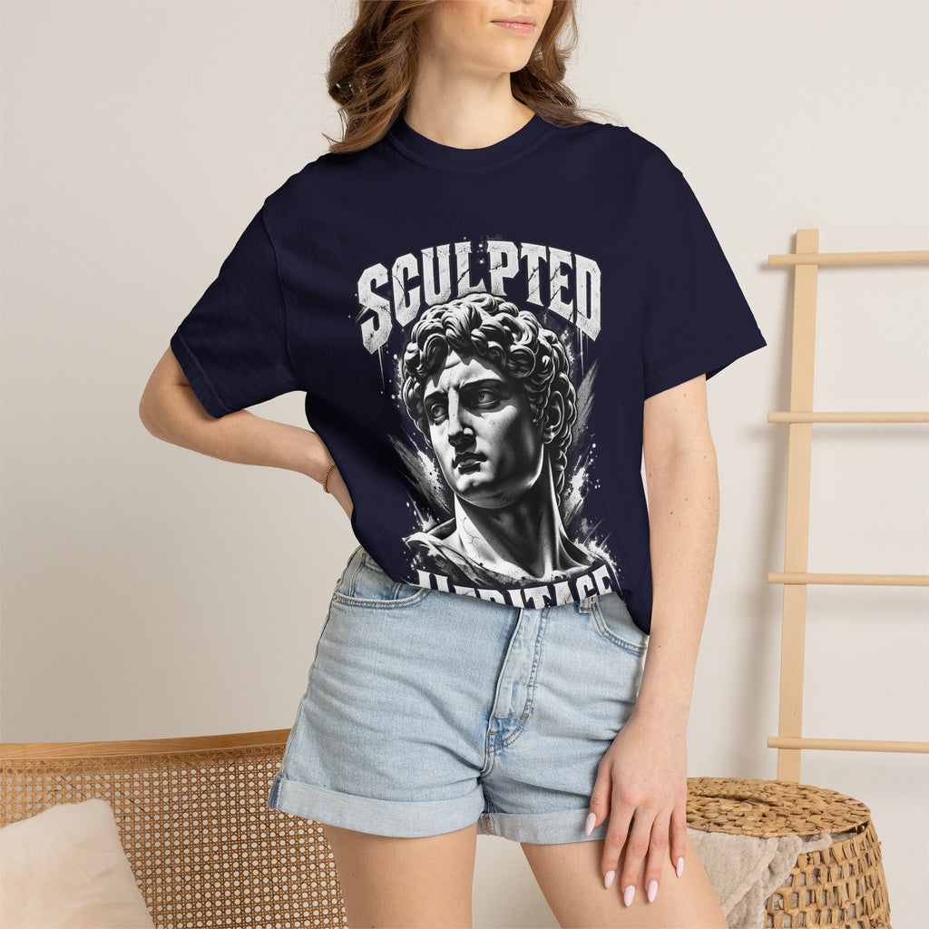 Sculpted Heritage T-Shirt — Vintage Statue Graphic Tee