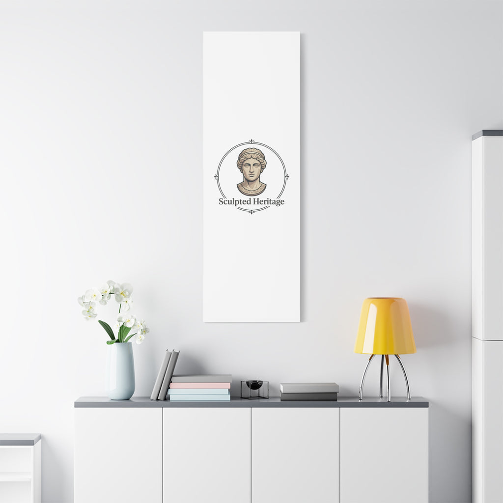 Sculpted Heritage Matte Canvas Print — Classical Bust Wall Art - Sculpted Heritage