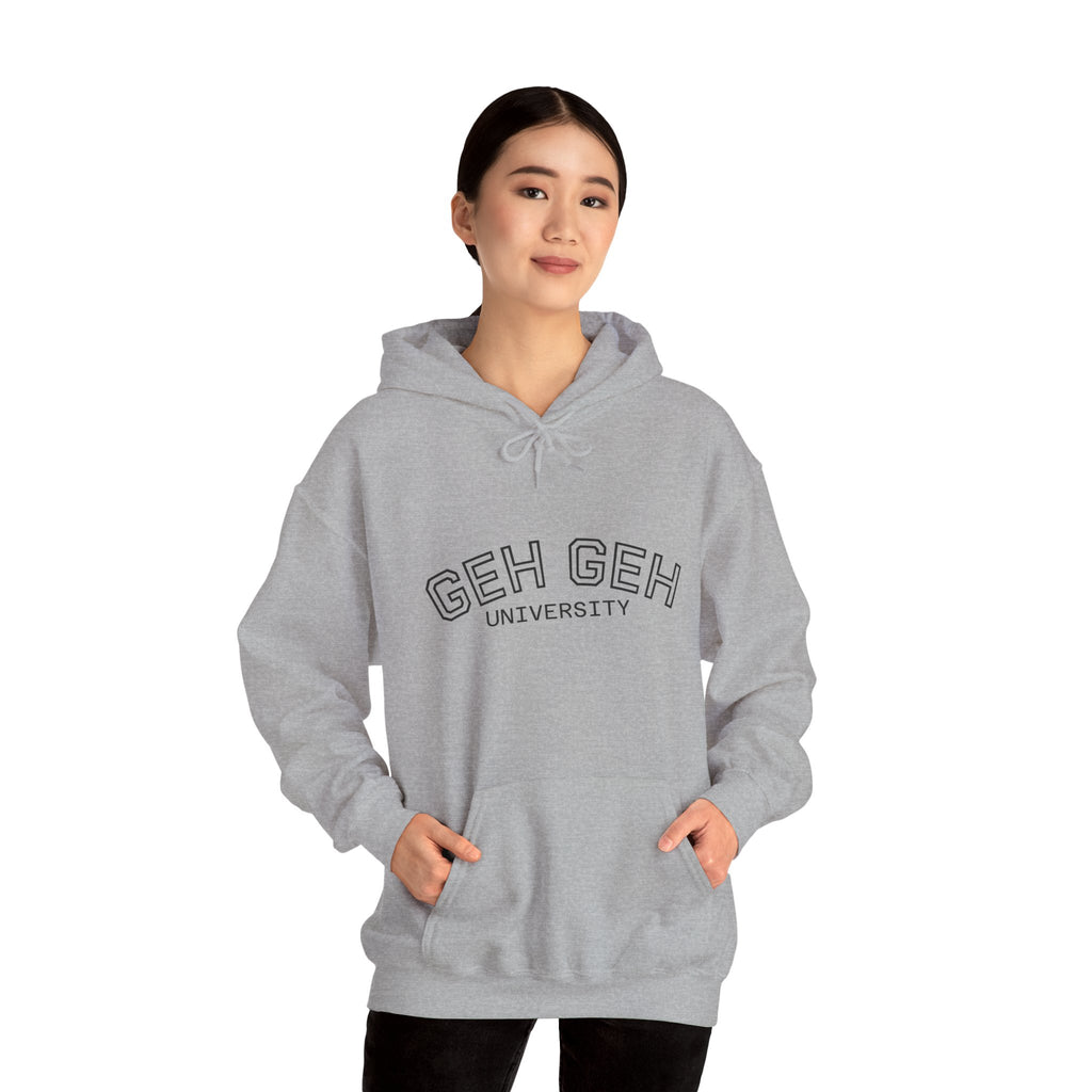 GHE-GHE University Hoodie — Minimal Collegiate Pullover - Sculpted Heritage