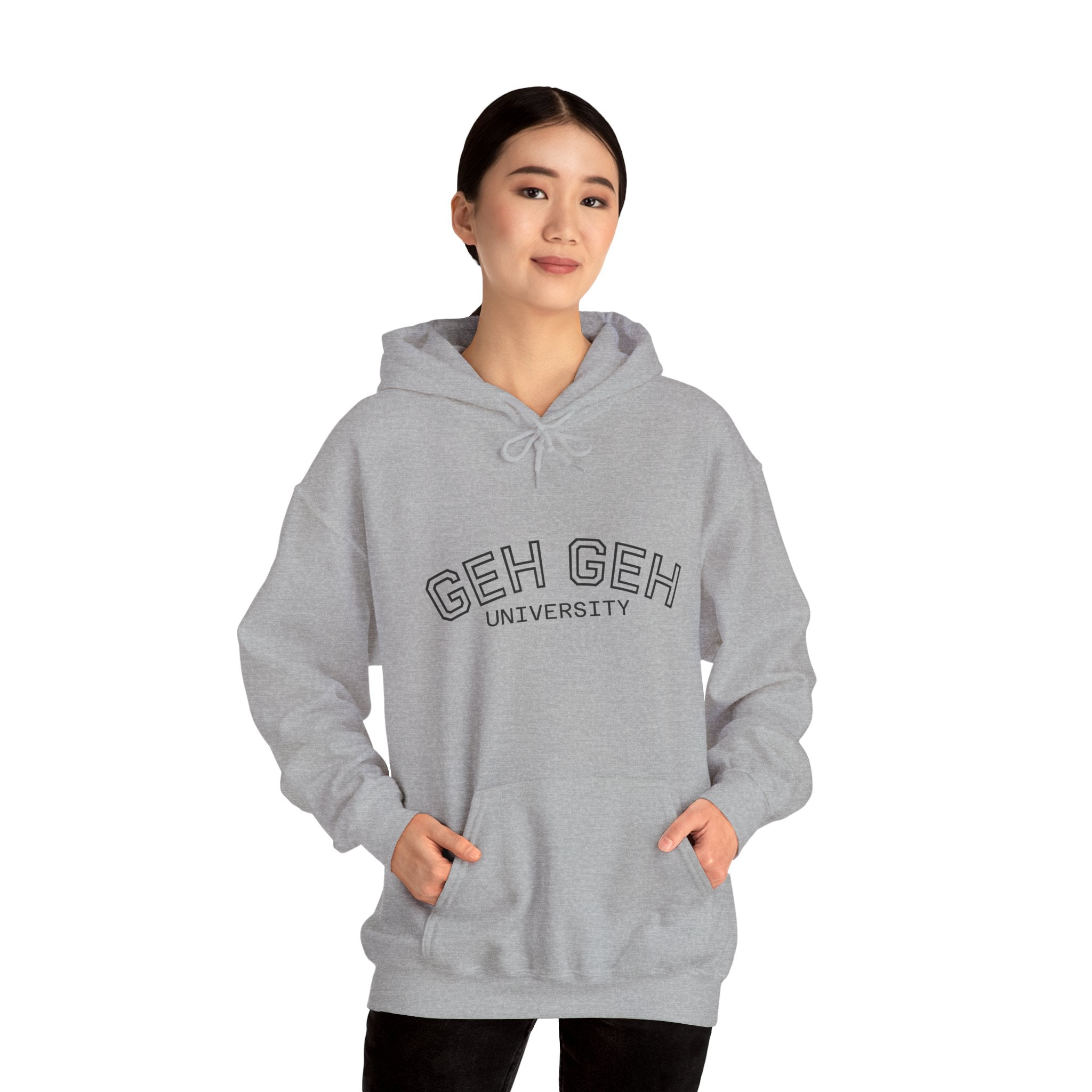 GHE-GHE University Hoodie — Minimal Collegiate Pullover - Sculpted Heritage