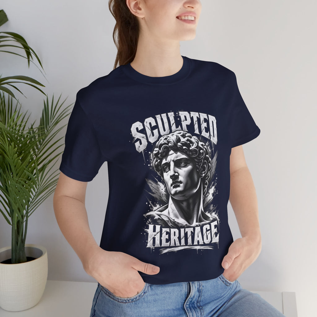 Sculpted Heritage Tee — David Statue Vintage Art Graphic Shirt