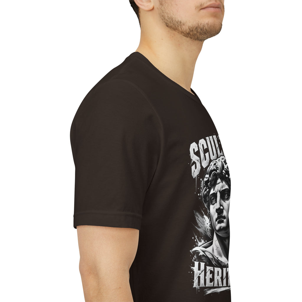 Sculpted Heritage Tee — David Statue Vintage Art Graphic Shirt