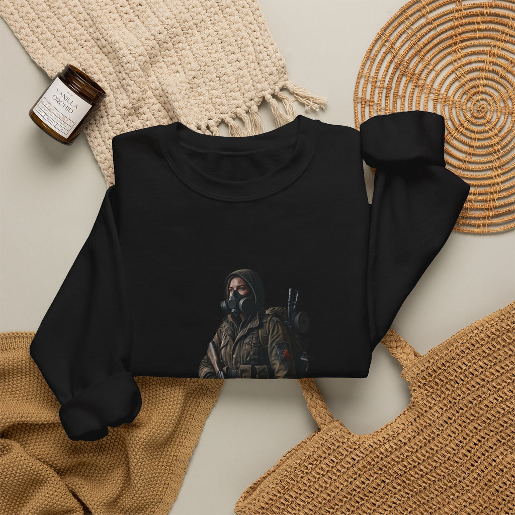 Post-ApocalypticSculpted Heritage Sweatshirt — Ranger Figure Graphic - Sculpted Heritage