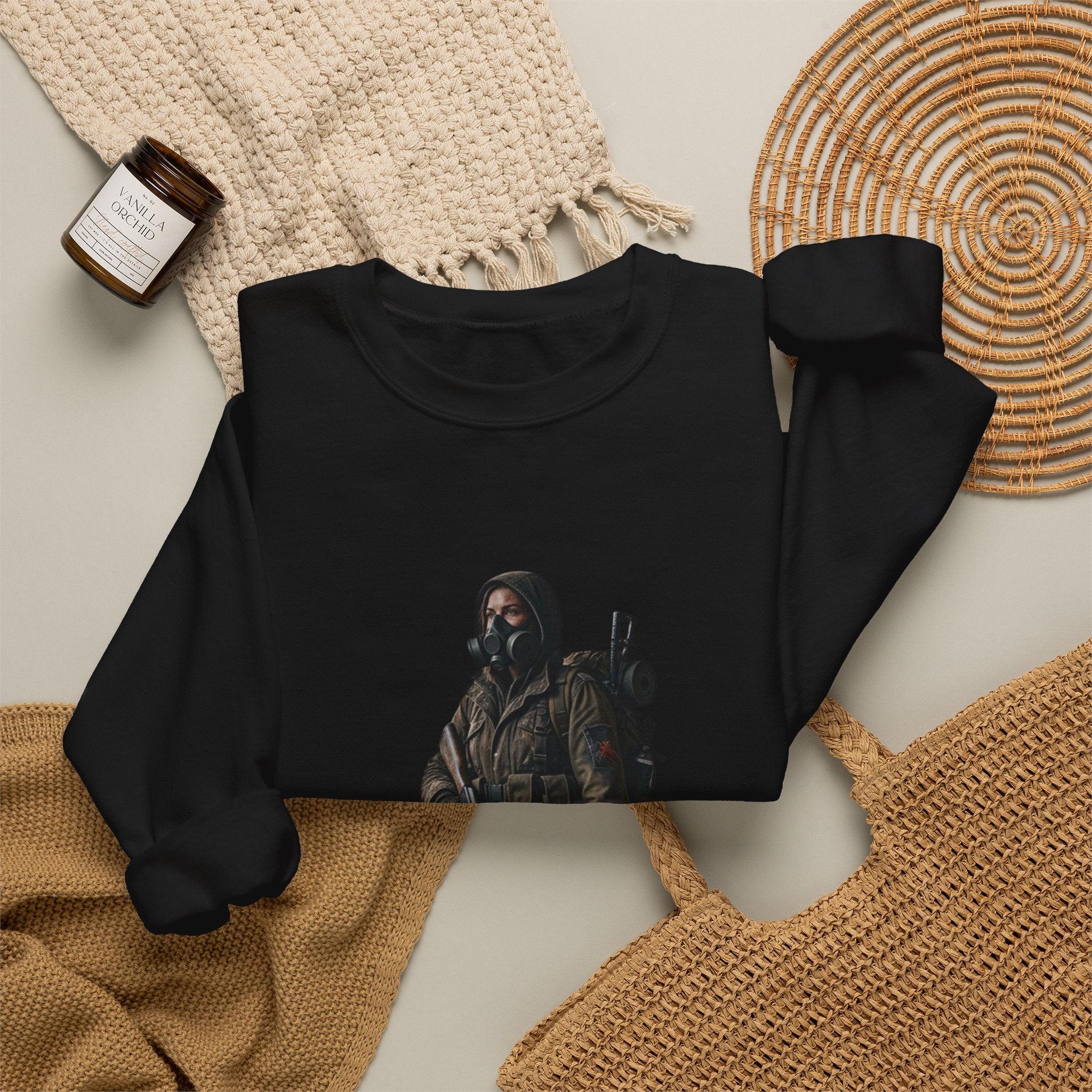 Post-ApocalypticSculpted Heritage Sweatshirt — Ranger Figure Graphic - Sculpted Heritage