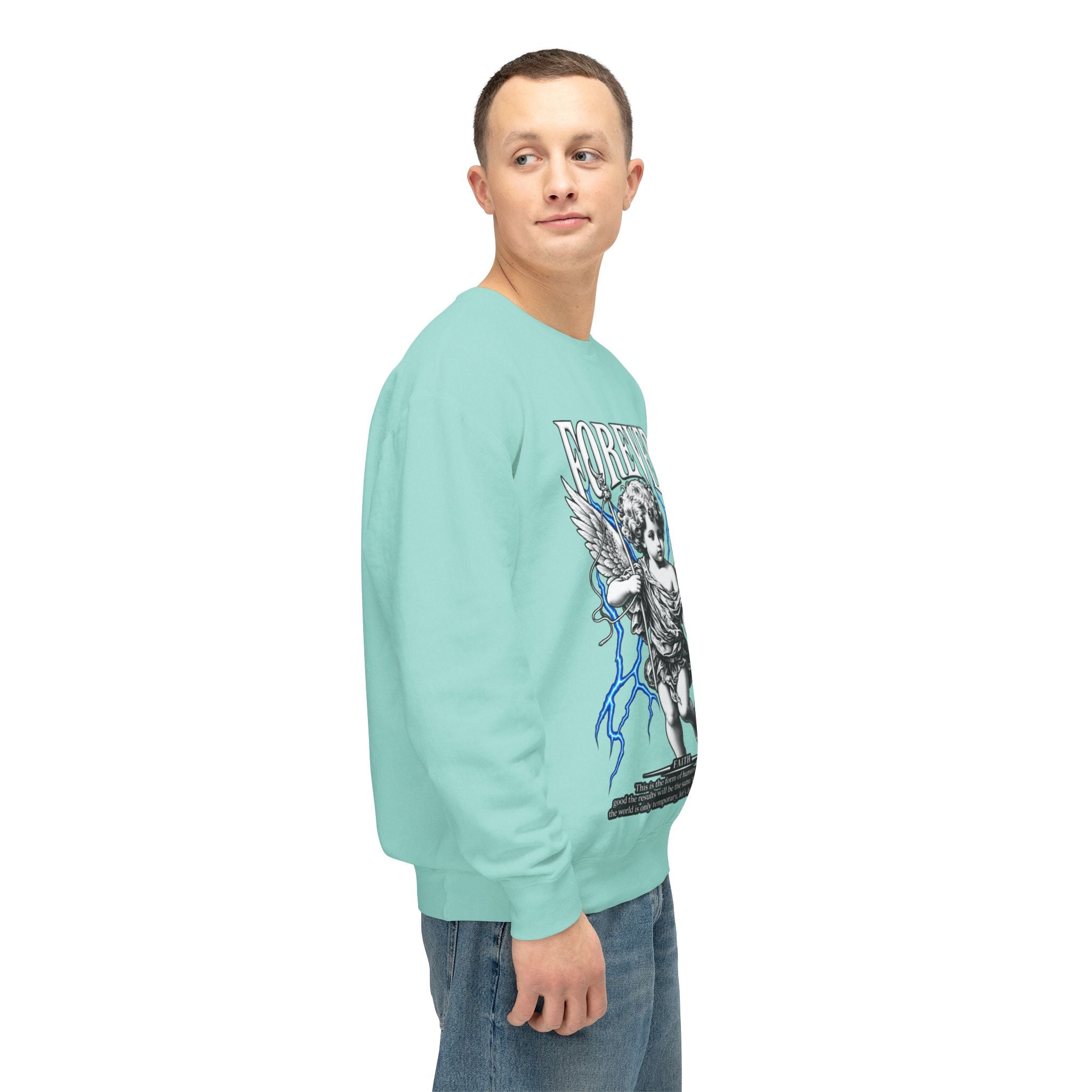 Sculpted Heritage Sweatshirt — Vintage Cherub Graphic - Sculpted Heritage