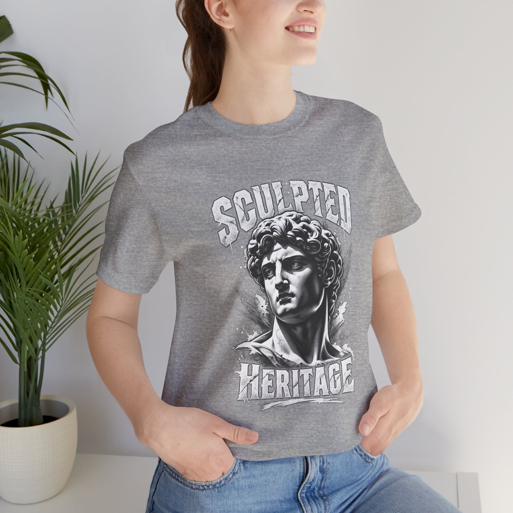 Sculpted Heritage Tee — David Statue Vintage Art Graphic Shirt