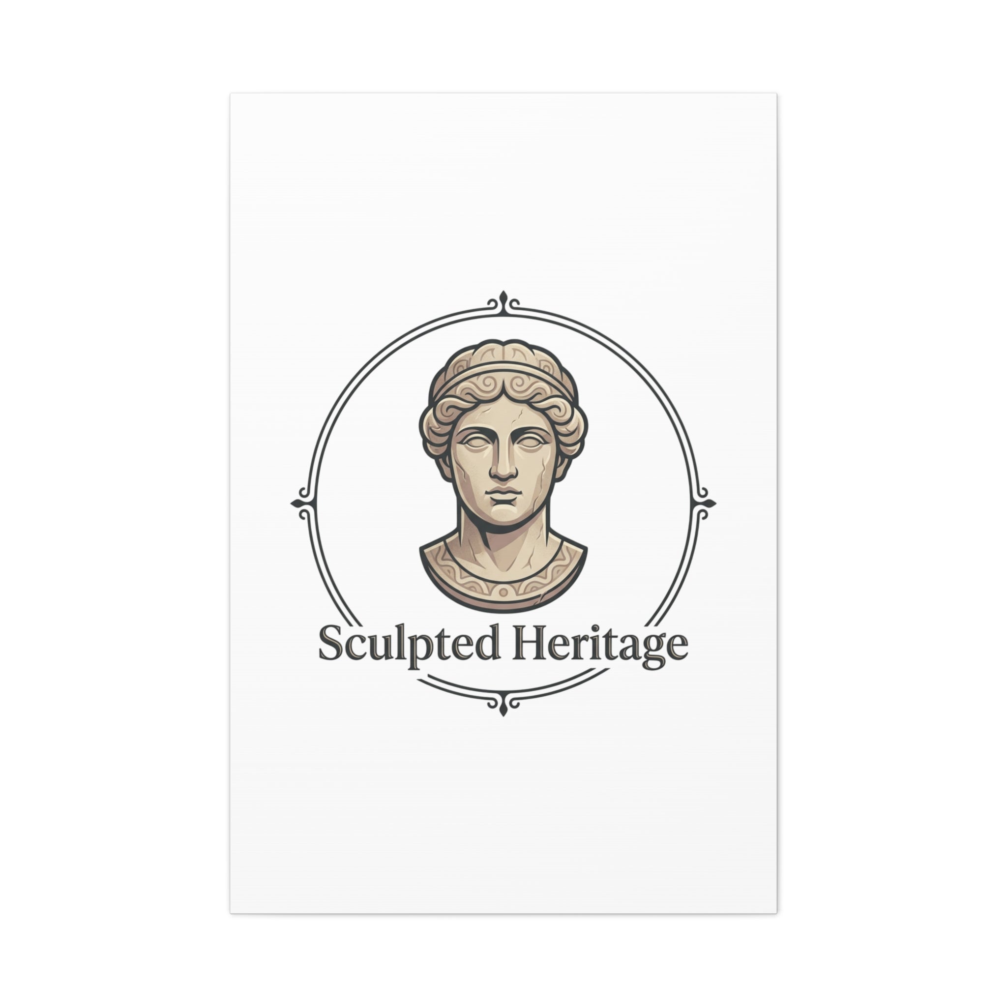 Sculpted Heritage Matte Canvas Print — Classical Bust Wall Art - Sculpted Heritage