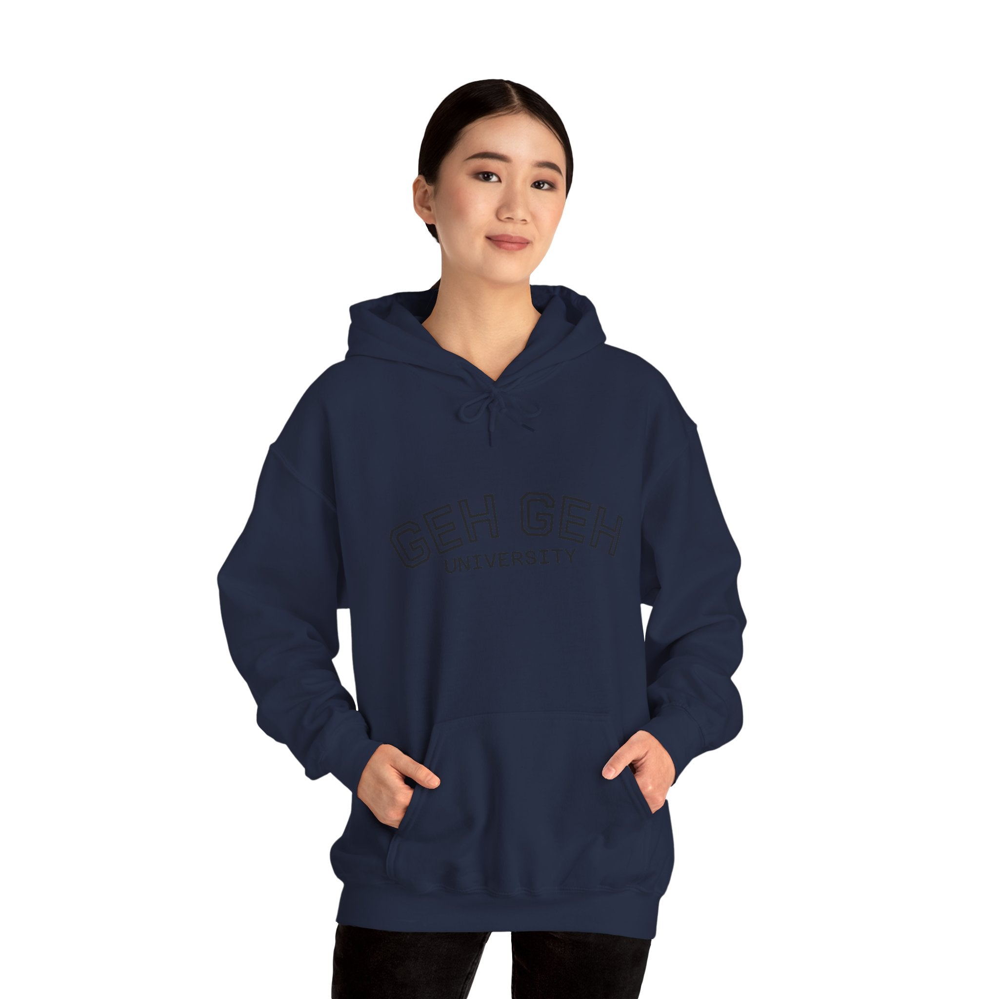 GHE-GHE University Hoodie — Minimal Collegiate Pullover - Sculpted Heritage
