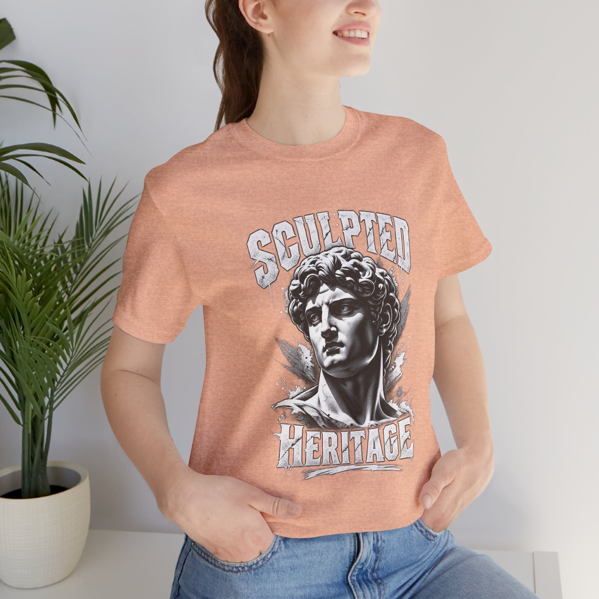 Sculpted Heritage Tee — David Statue Vintage Art Graphic Shirt