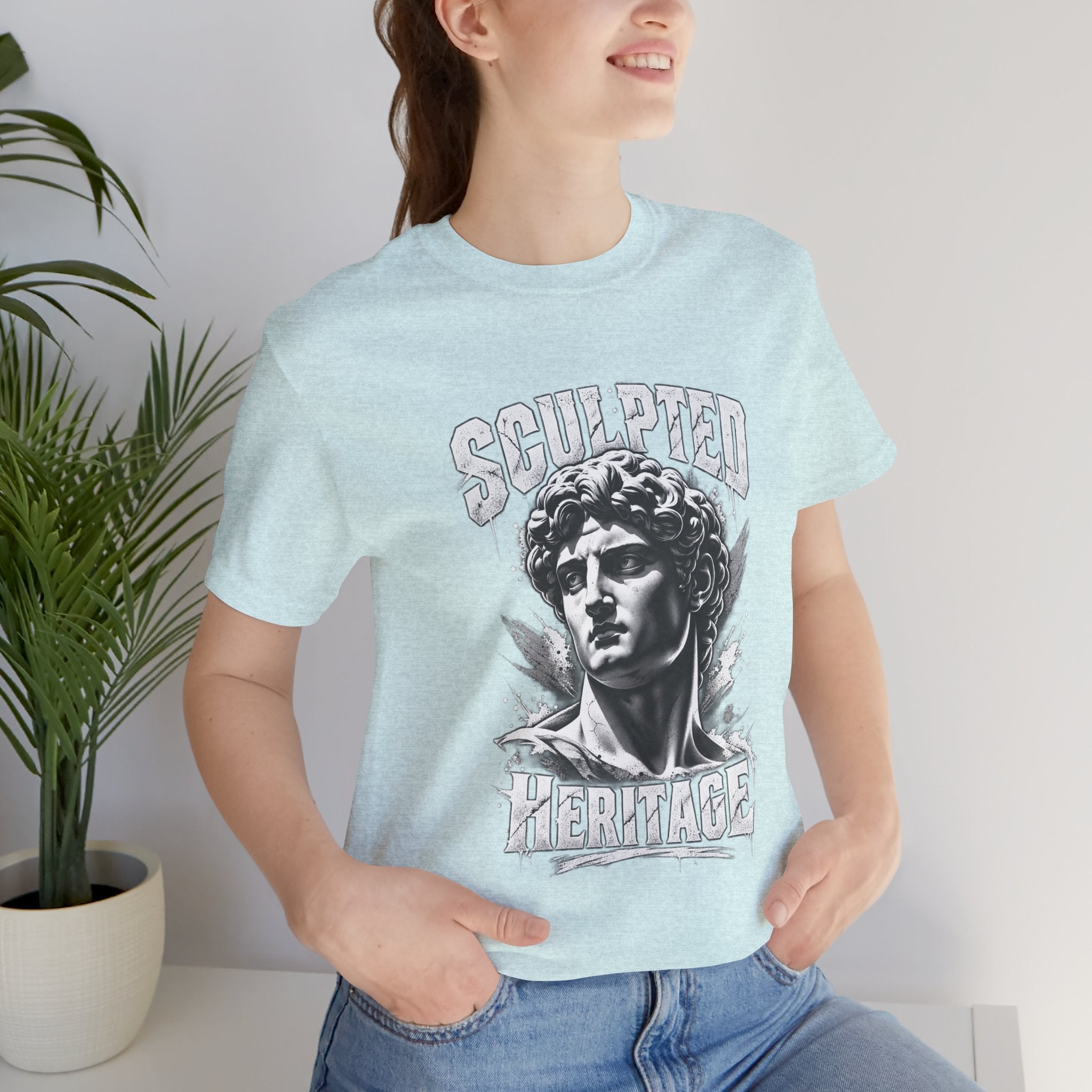 Sculpted Heritage Tee — David Statue Vintage Art Graphic Shirt