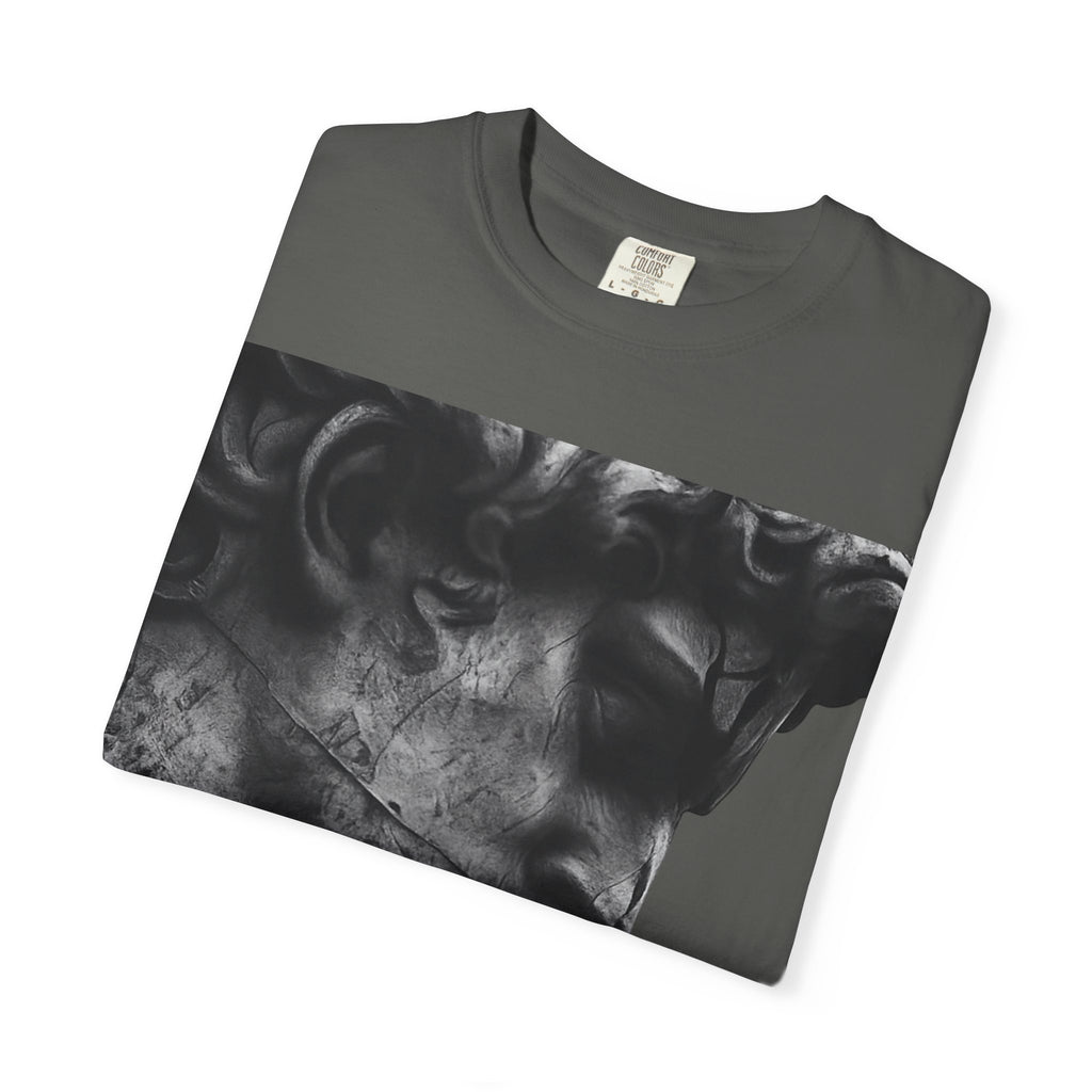 Classical Sculpture Profile T-Shirt — Vintage Monochrome Art Tee - Sculpted Heritage