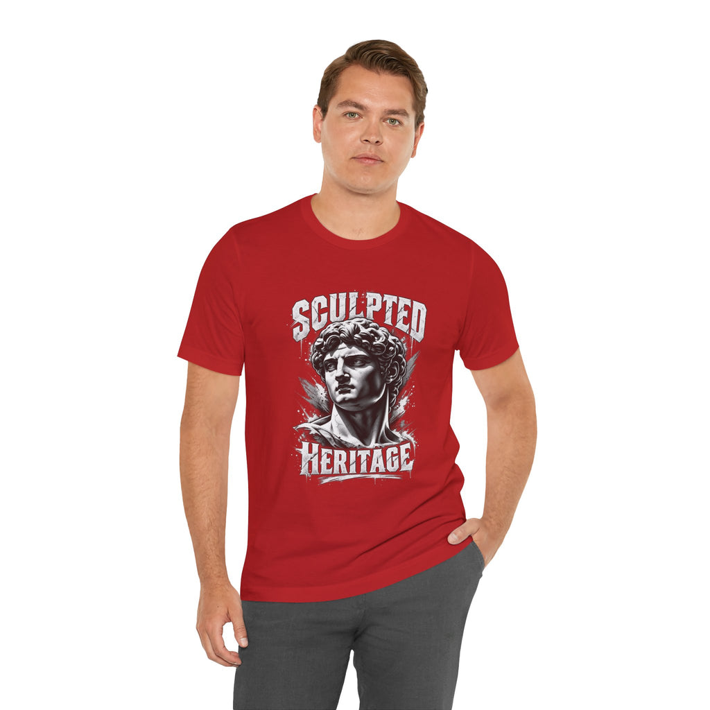 Sculpted Heritage Tee — David Statue Vintage Art Graphic Shirt
