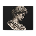 Classical Roman Bust Matte Canvas Wall Art — Stretched Gallery Canvas - Sculpted Heritage