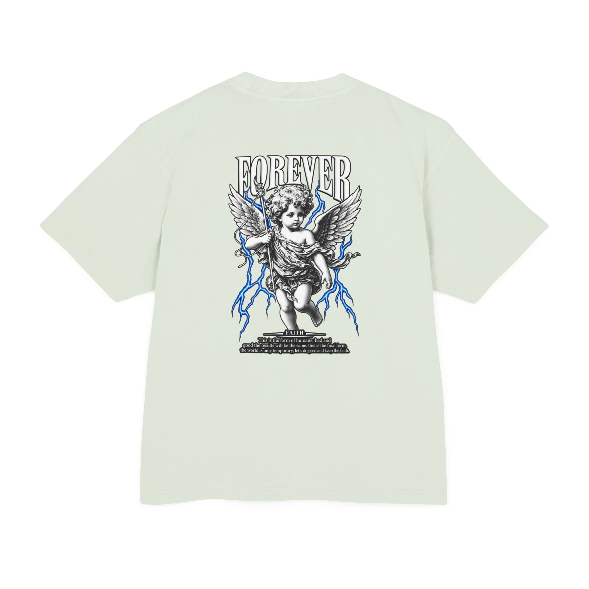 Sculpted Heritage — "FOREVER" Retro Cherub Streetwear T‑Shirt - Sculpted Heritage