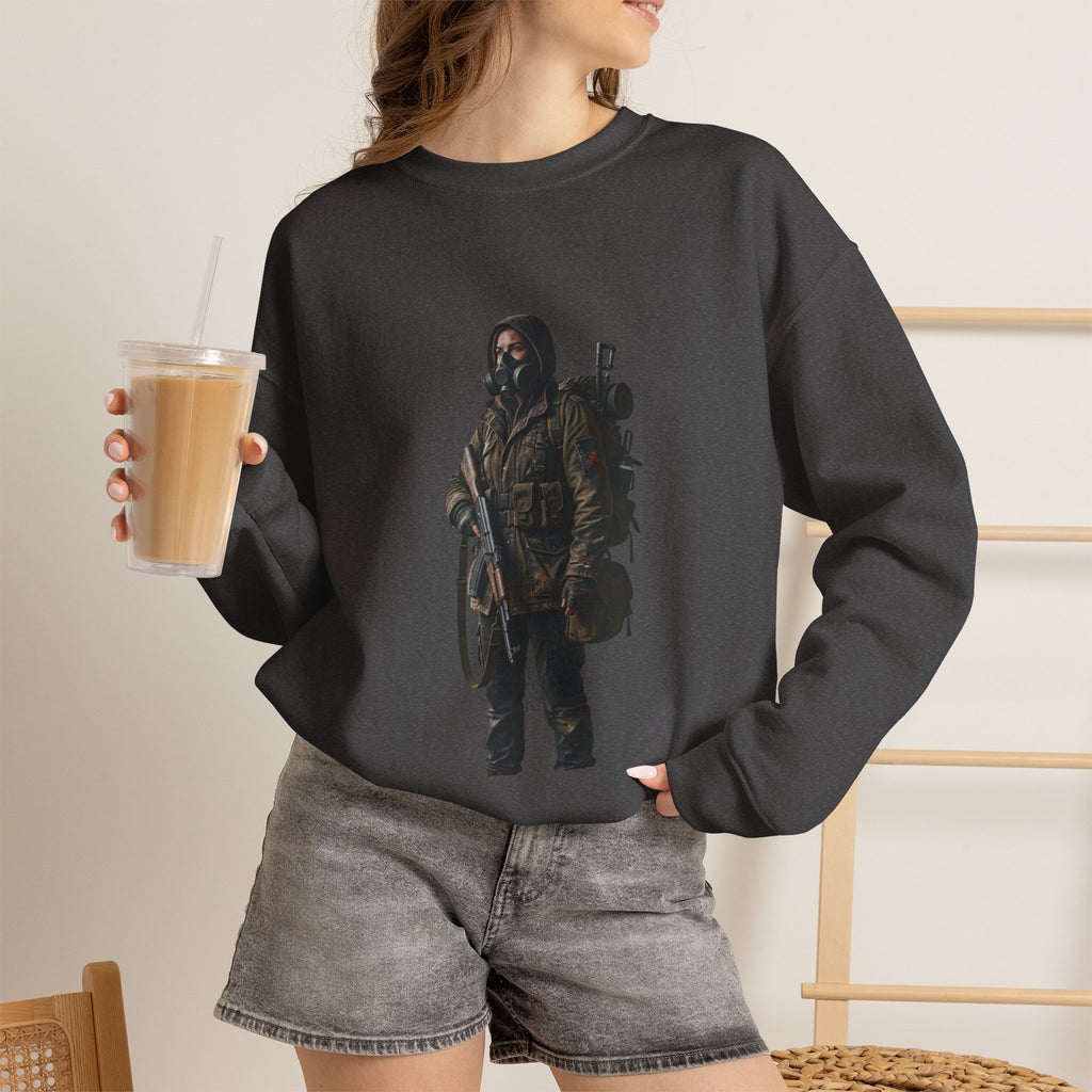 Post-ApocalypticSculpted Heritage Sweatshirt — Ranger Figure Graphic - Sculpted Heritage