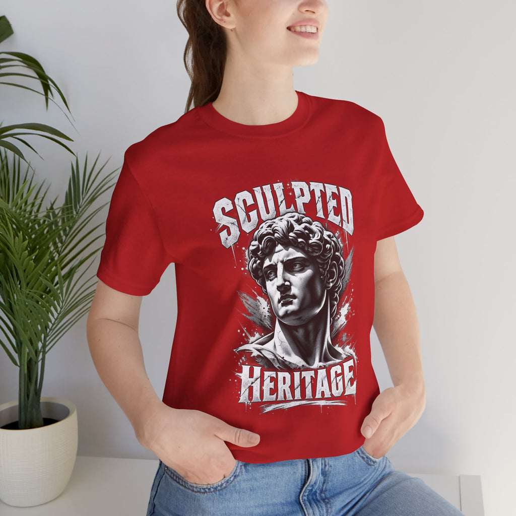 Sculpted Heritage Tee — David Statue Vintage Art Graphic Shirt