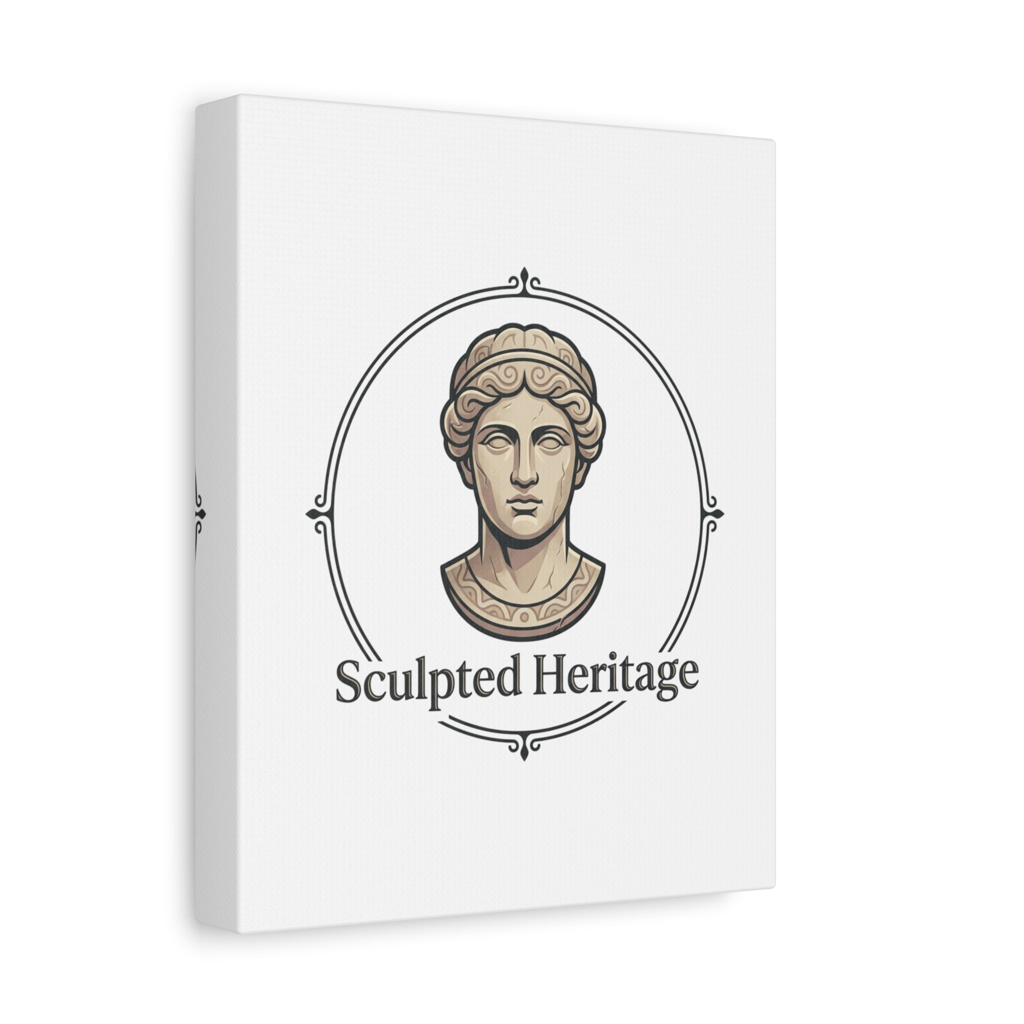 Sculpted Heritage Matte Canvas Print — Classical Bust Wall Art - Sculpted Heritage