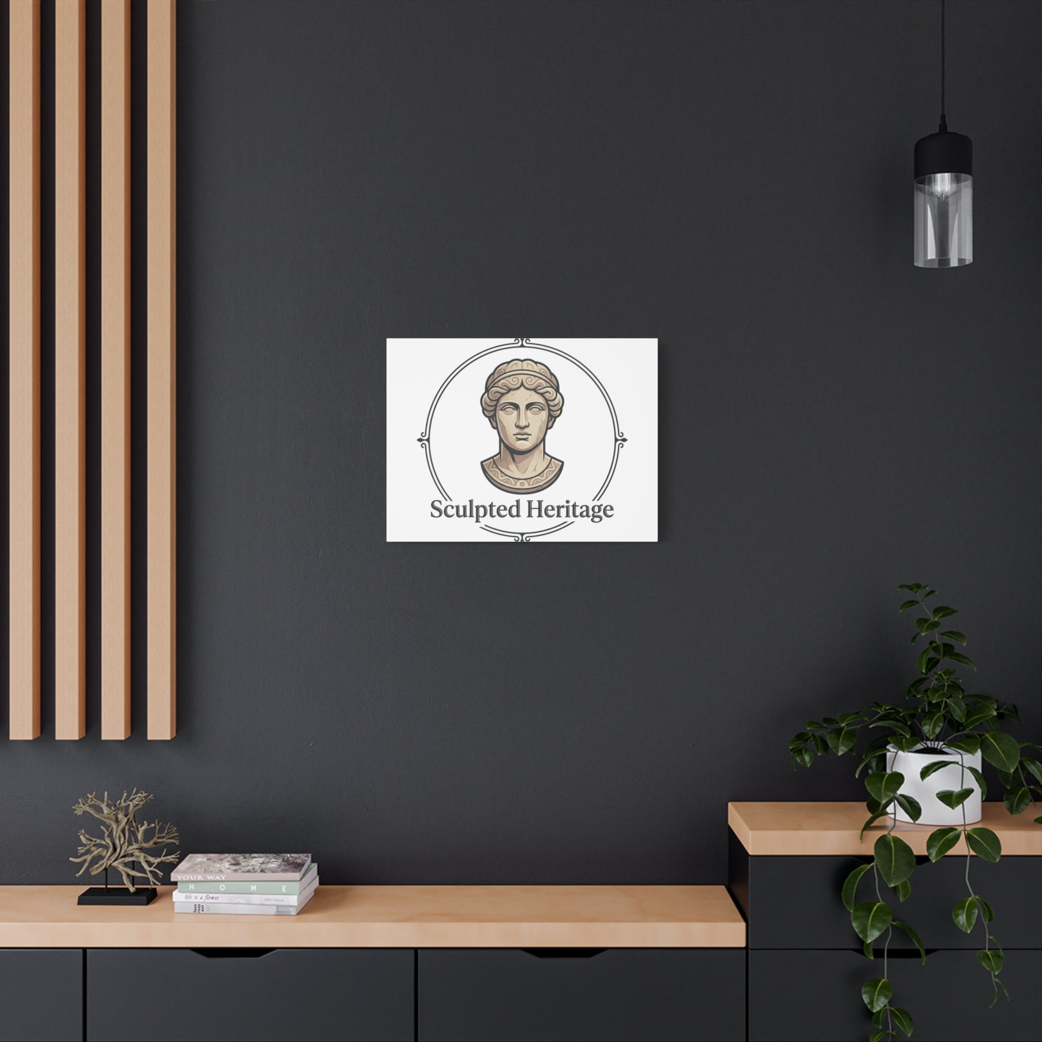 Sculpted Heritage Matte Canvas Print — Classical Bust Wall Art - Sculpted Heritage