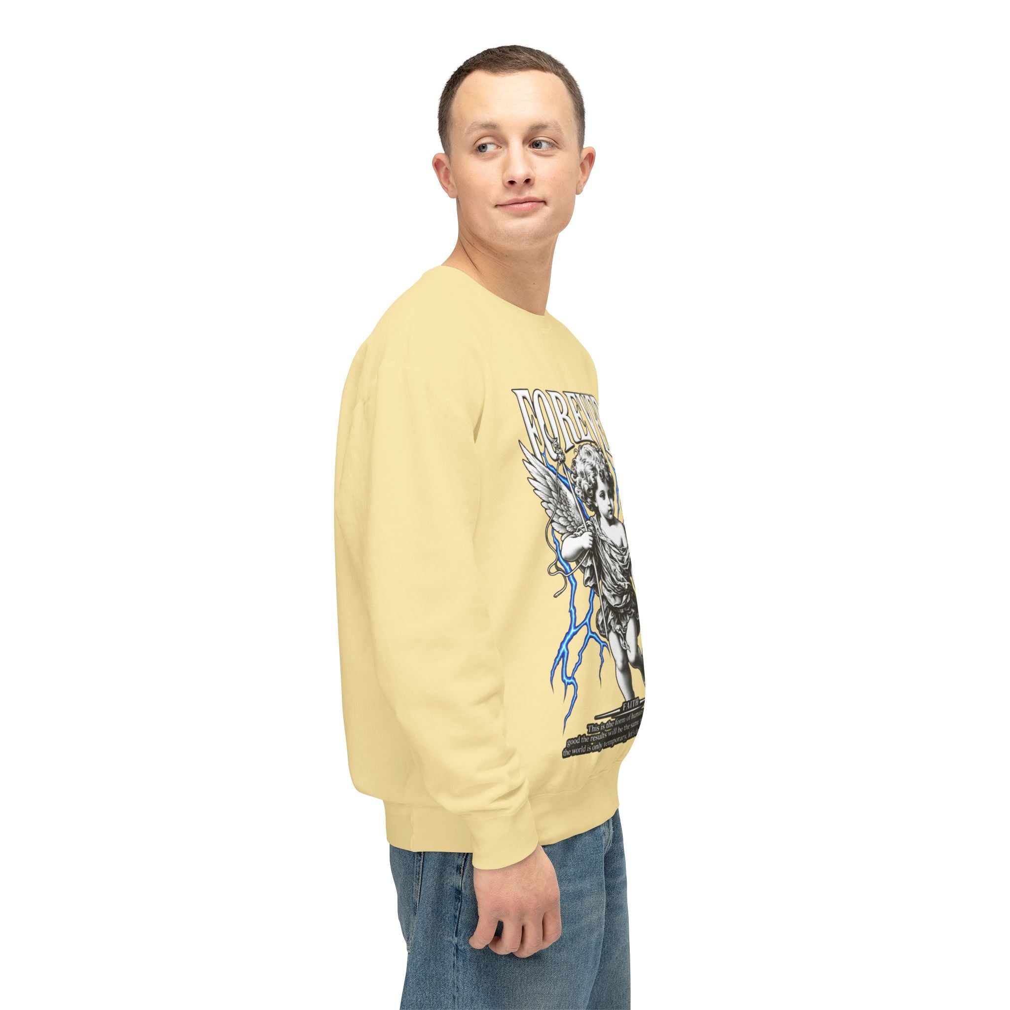 Sculpted Heritage Sweatshirt — Vintage Cherub Graphic - Sculpted Heritage