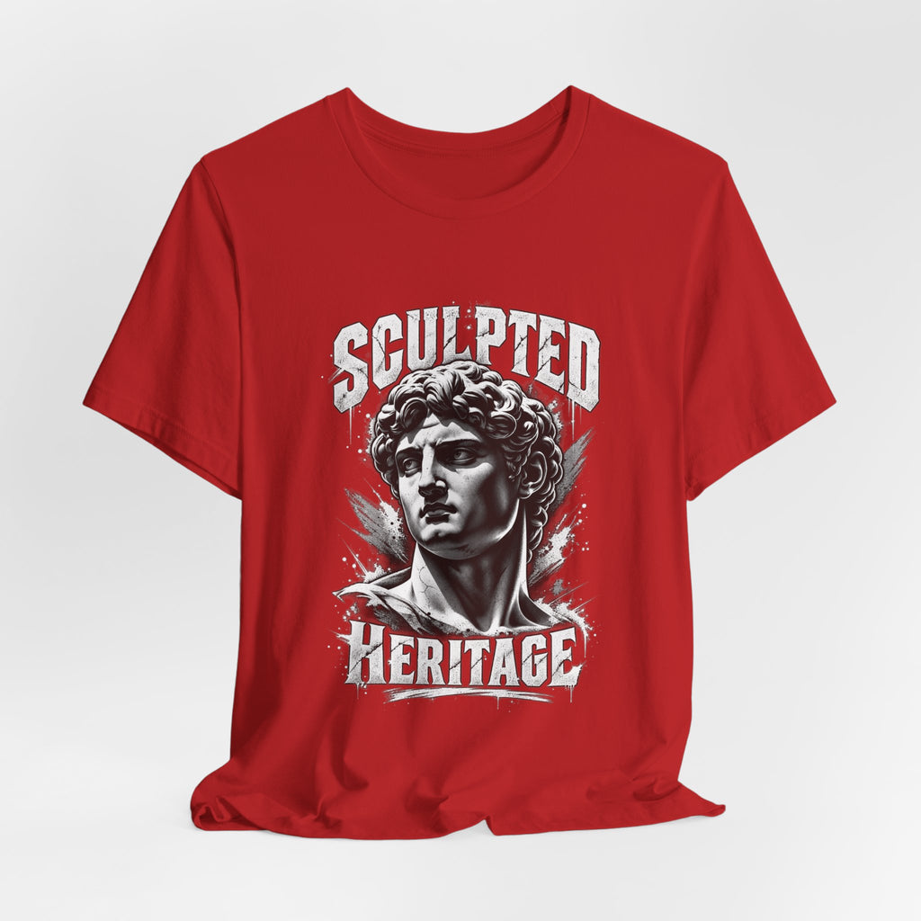 Sculpted Heritage Tee — David Statue Vintage Art Graphic Shirt