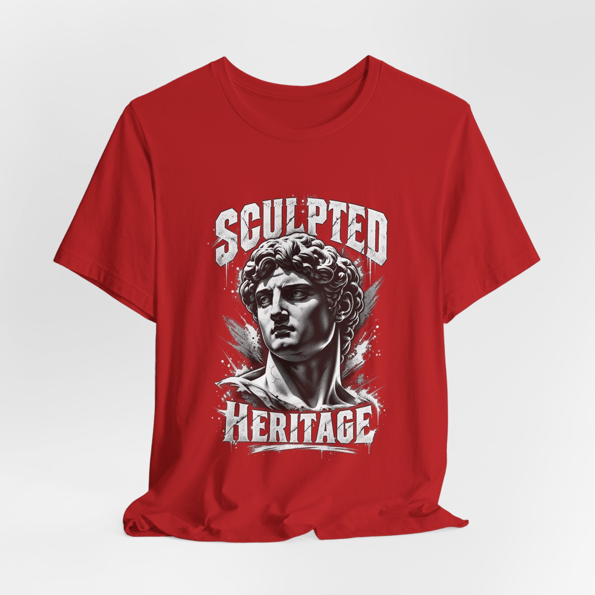 Sculpted Heritage Tee — David Statue Vintage Art Graphic Shirt