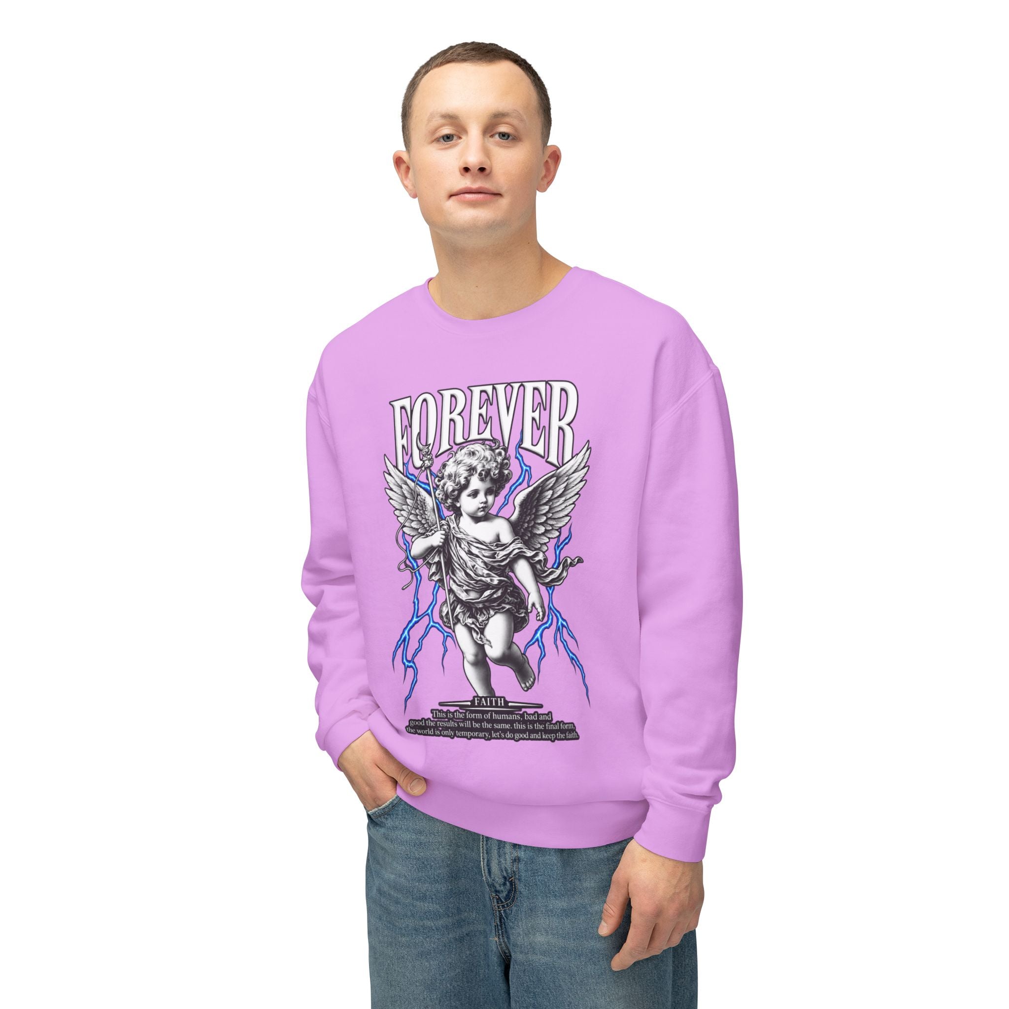 Sculpted Heritage Sweatshirt — Vintage Cherub Graphic - Sculpted Heritage
