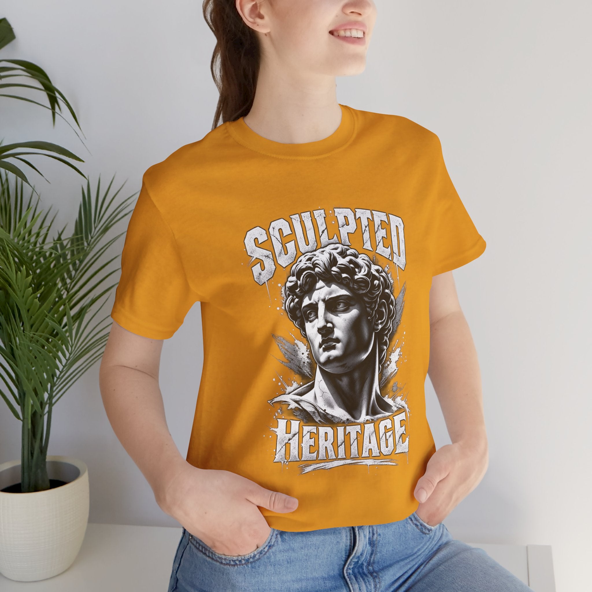 Sculpted Heritage Tee — David Statue Vintage Art Graphic Shirt