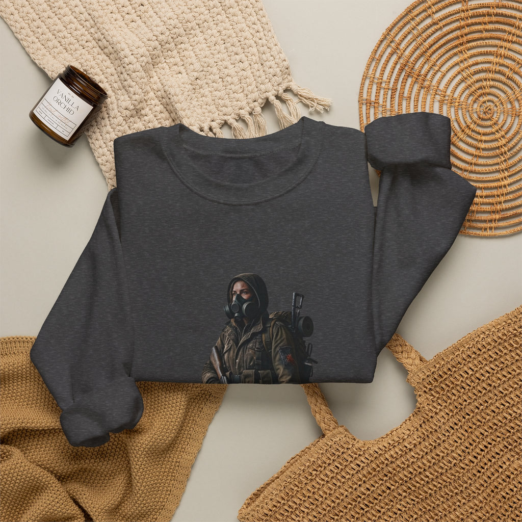 Post-ApocalypticSculpted Heritage Sweatshirt — Ranger Figure Graphic - Sculpted Heritage