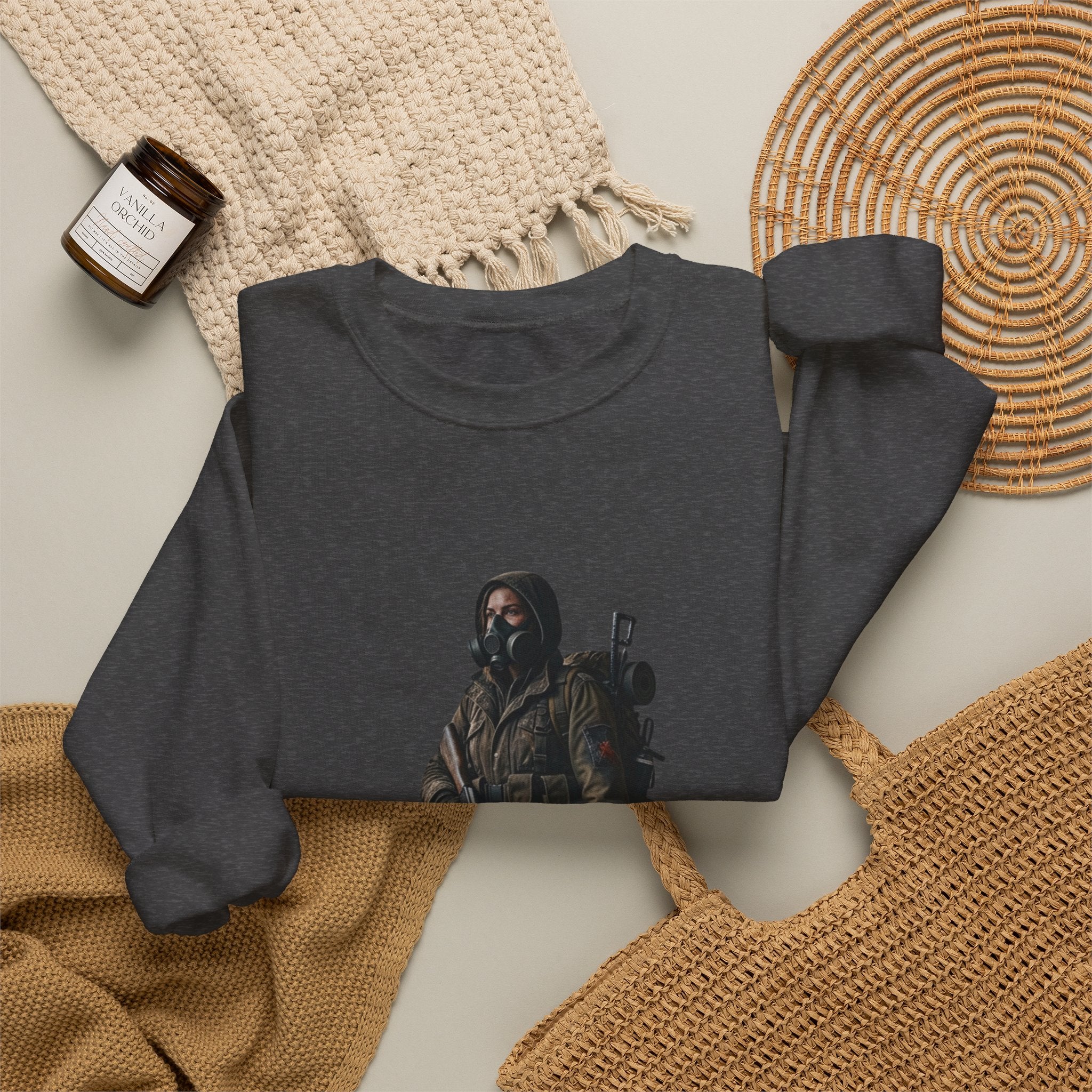 Post-ApocalypticSculpted Heritage Sweatshirt — Ranger Figure Graphic - Sculpted Heritage