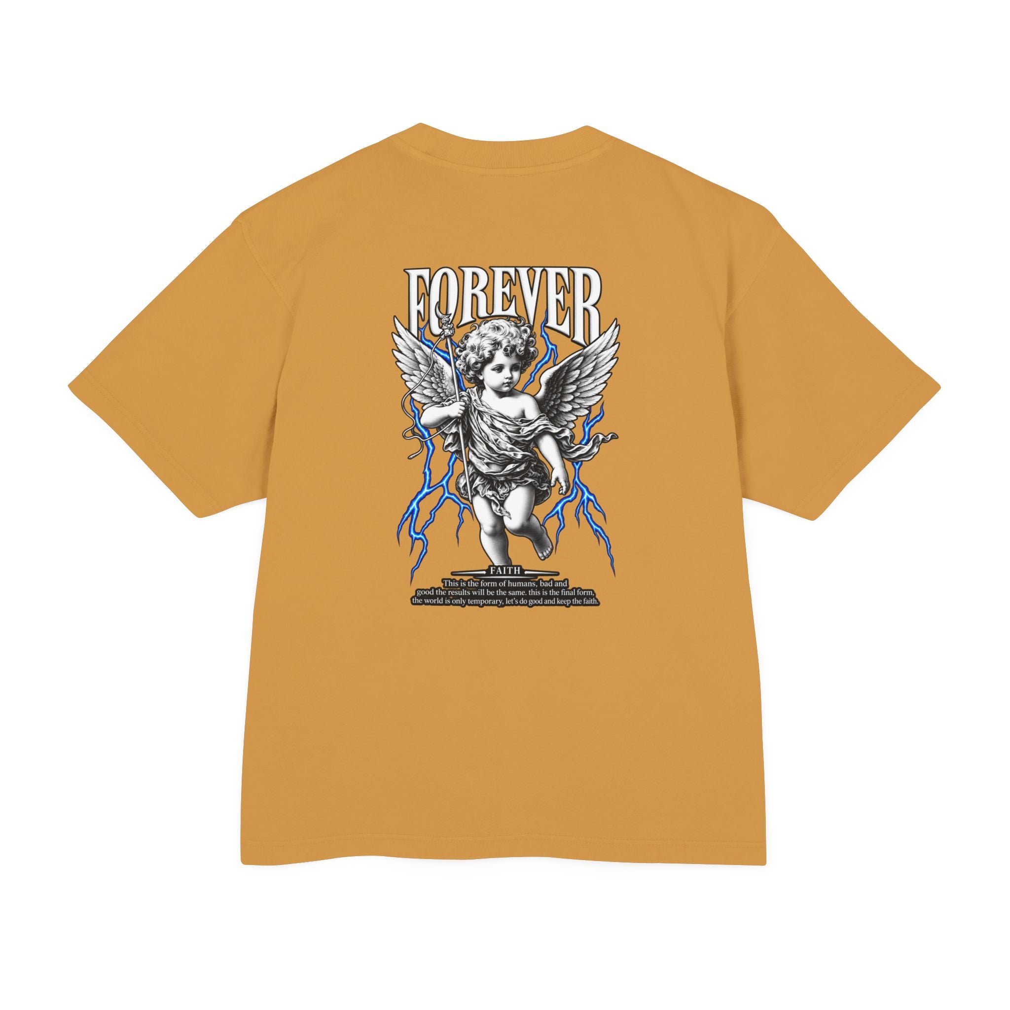 Sculpted Heritage — "FOREVER" Retro Cherub Streetwear T‑Shirt - Sculpted Heritage