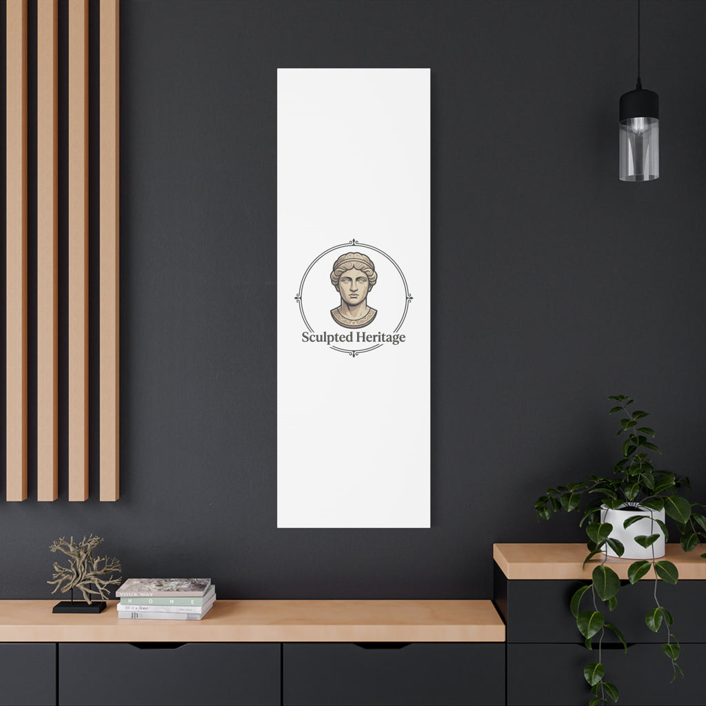 Sculpted Heritage Matte Canvas Print — Classical Bust Wall Art - Sculpted Heritage