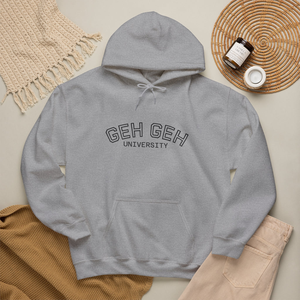GHE-GHE University Hoodie — Minimal Collegiate Pullover - Sculpted Heritage