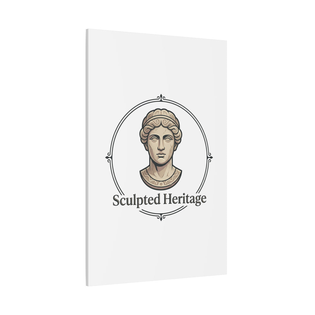 Sculpted Heritage Matte Canvas Print — Classical Bust Wall Art - Sculpted Heritage