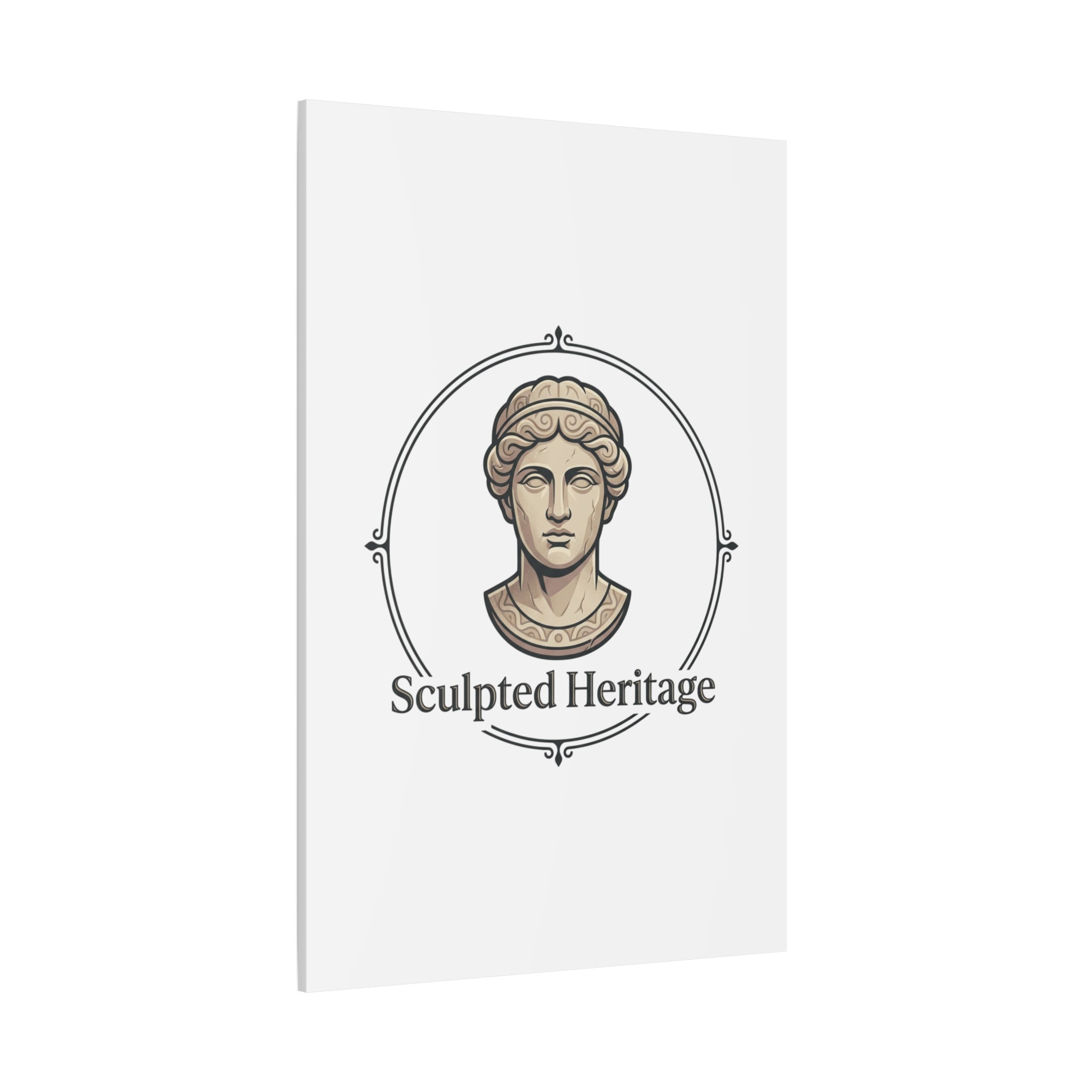 Sculpted Heritage Matte Canvas Print — Classical Bust Wall Art - Sculpted Heritage