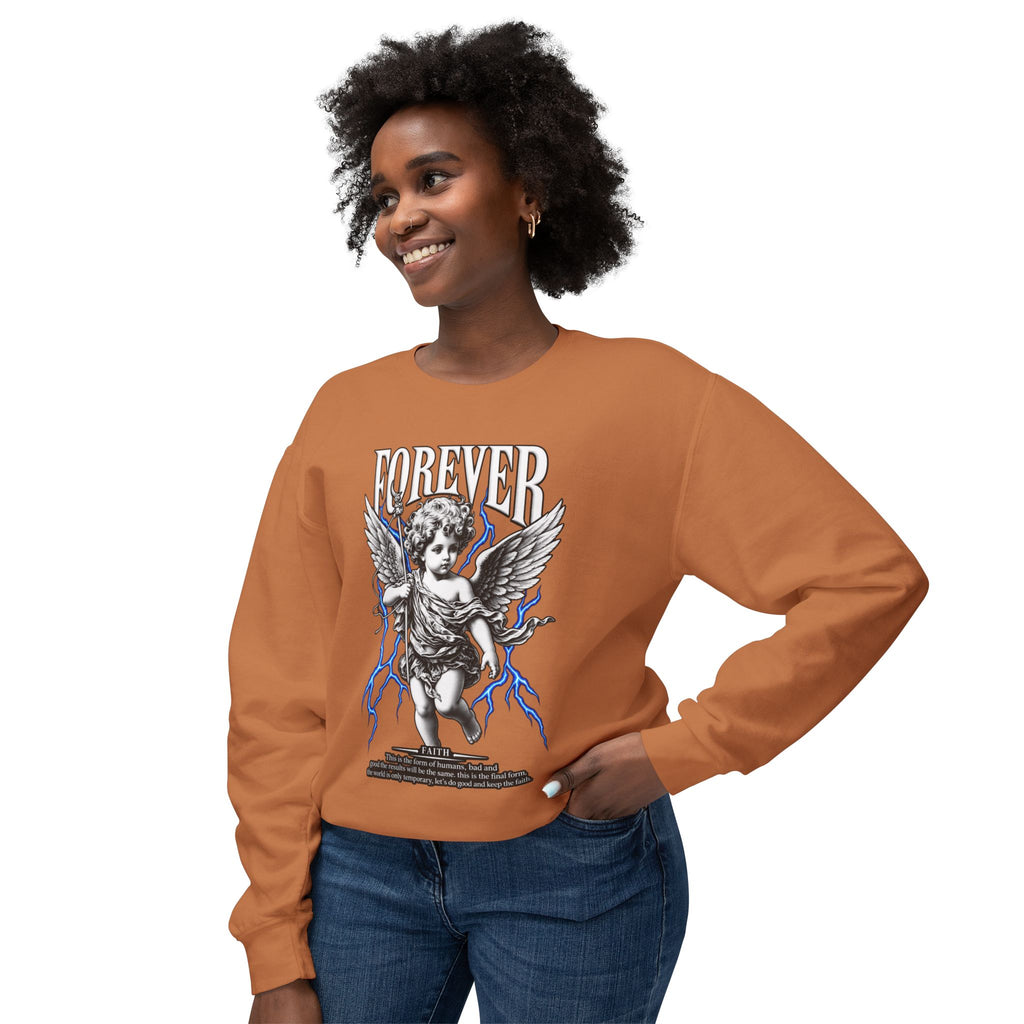Sculpted Heritage Sweatshirt — Vintage Cherub Graphic - Sculpted Heritage