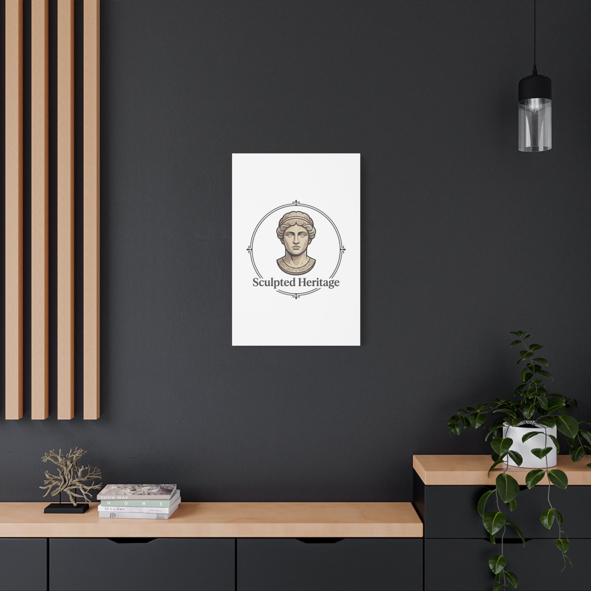Sculpted Heritage Matte Canvas Print — Classical Bust Wall Art - Sculpted Heritage